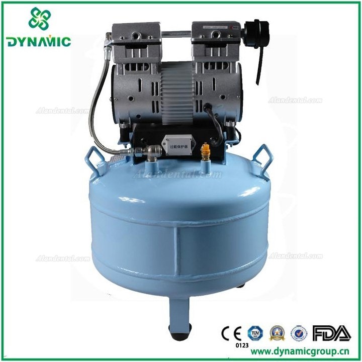 30L Dental Air Compressor Noiseless Oilless 152L/min 1-Driving-2 Stable NEW
